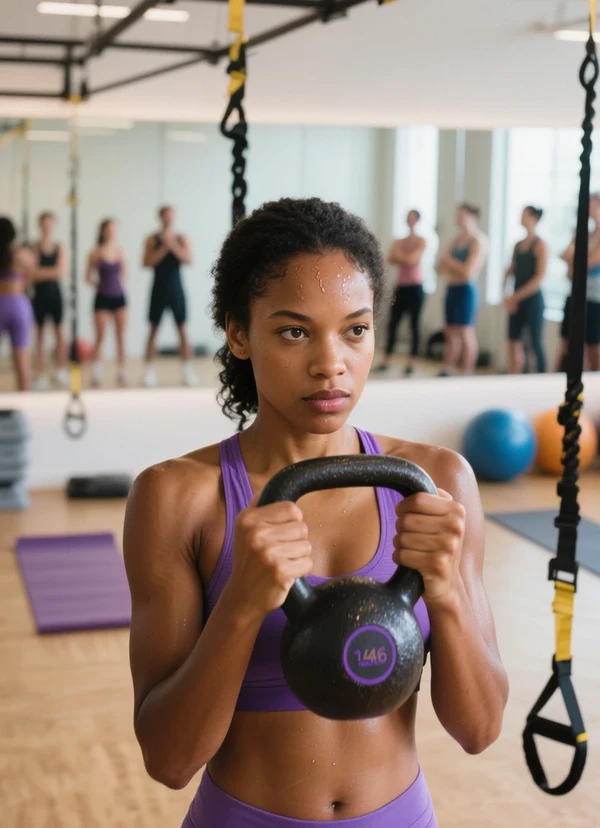 Private fitness studio equipment setup